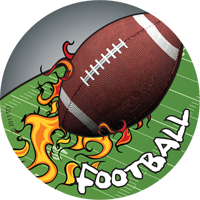 Football- Flames Insert [TD-1529]