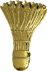 Badminton Birdie (Shuttlecock) Chenille Pin [PCH-91]