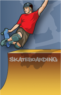 Skateboarding Plaque Insert [BBP-2097]