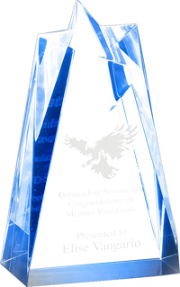 Sculpted Acrylic Blue Stars [A6SSCB]