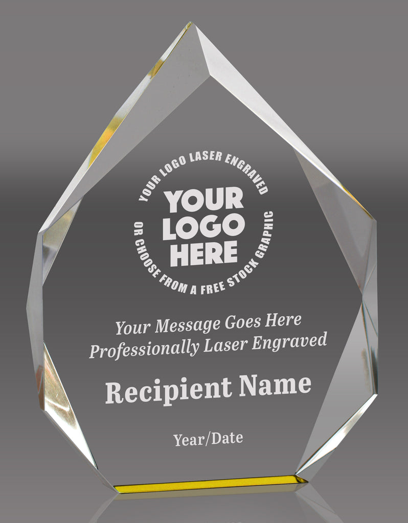 Acrylic Spectra Diamond Award- Gold 8 inch [AP42-GLD-8]