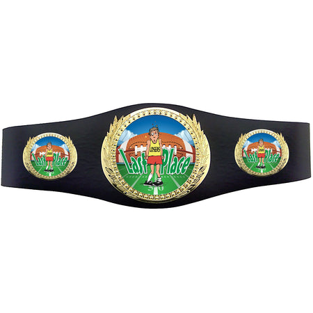 Football 40 inch Youth Triple Art Champion Award Belt - Last Place [C3SAB3-LSR-FB]