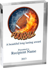 Football Vibrix Acrylic Award [ACB46V-FB]