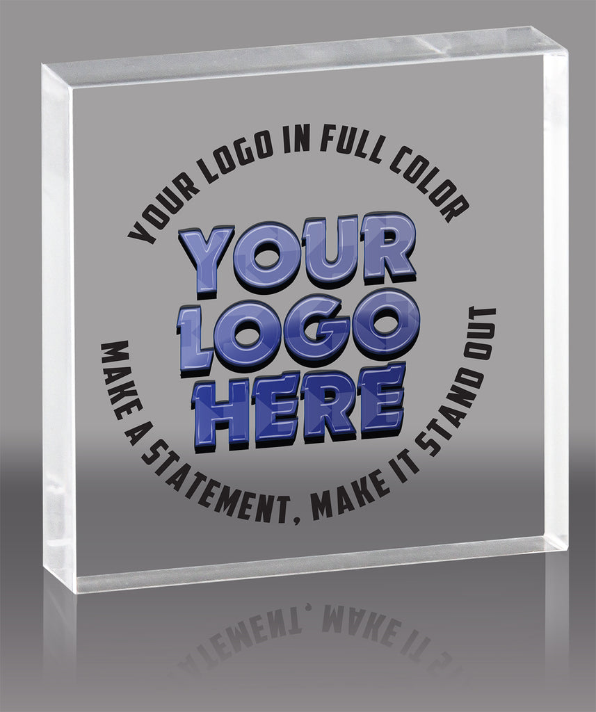 Acrylic Full Color Logo Block- 5 x 5 inch [ALB-5X5-FC-Q]