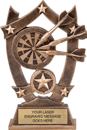 Darts Arch Resin Trophy - 6.25"  [RMARC6-DT]