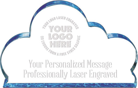 The Cloud Acrylic Award 4.25x7x.75 [ARPCLD-BL]