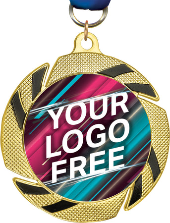 2.75 inch Two-Tone Custom Insert Medal [MXJ951]