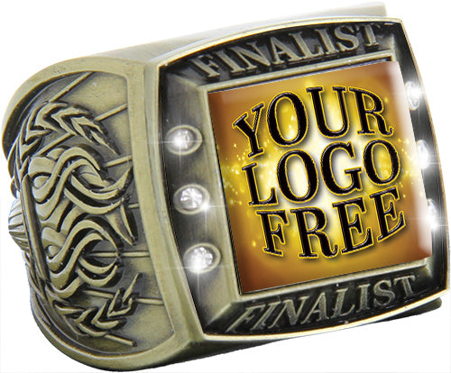 Custom Full Color Finalist Championship Ring- Gold [RXGSJ-G-FIN]