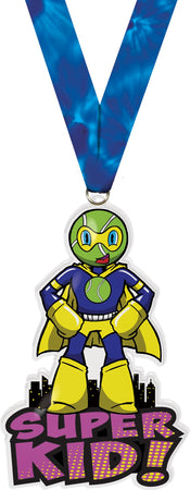 Exclusive Tennis Super Kid Acrylic Medal- 4 inch [MACR4-SHKD-TNM-Q]