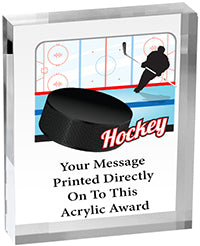 Hockey Vibrix Acrylic Awards [1 inch thick]