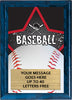 Baseball Full Color Star Plaque [PEDG5-BS]