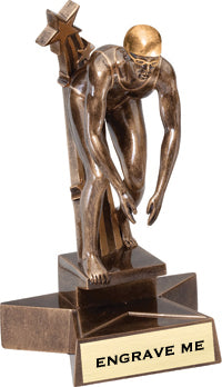Swimming Superstar Resin Trophies [Female]
