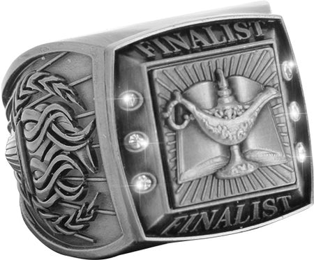 Finalist Championship Ring with Activity Insert-Scholar Silver [RGSJ-S-FIN-KN]