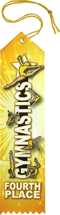 Gymnastics - 4th Place Colormax Ribbon [RCMSPT-GG-4TH]
