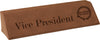 Dark Brown Leatherette Desk Wedge Nameplate - 8.75 inch [NPJLW-228]