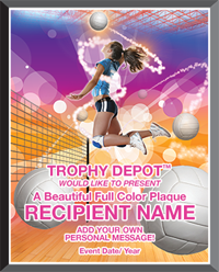 Volleyball Graphix Plaque [PGFX912-VB]