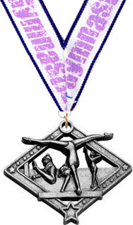 Gymnastics Female Diamond Star Medal - Silver [MDS2-GF]