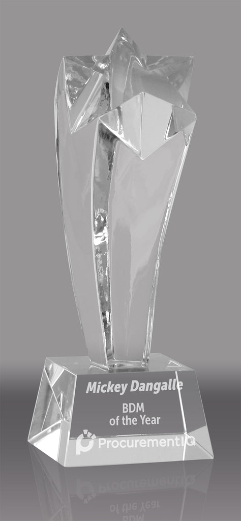 Crystal Shooting Star Award 7.5" - CF28-7-X