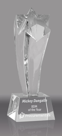 Crystal Shooting Star Award 7.5" - CF28-7-X