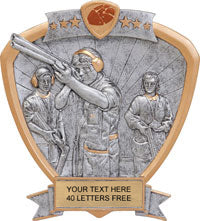 Trapshooter Sport Legend Shield Resin Trophy - Male [RSLS-TS]
