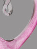 Twisted Pink Heart Art Glass [AGJ64-9]