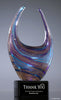 Blue/Gold Dual Rising Art Glass Award 12