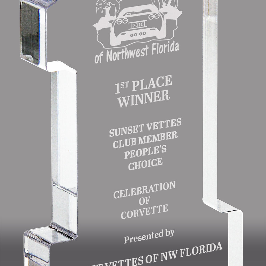 Number 1 Acrylic Awards - Engraved