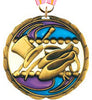 Dance Epoxy Color Medal - Gold [MEC2-DC-G]