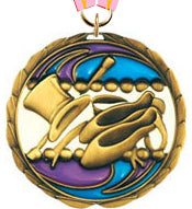 Dance Epoxy Color Medal - Gold [MEC2-DC-G]