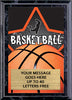 Basketball Full Color Star Plaque [PEDG5-BK]