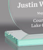 Eclipse Jade Crystal Award - 8.5 inch [GJM5016]