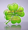 Acrylic Full Color 4 Leaf Clover Award - 5 inch [ATCLV5-Q]
