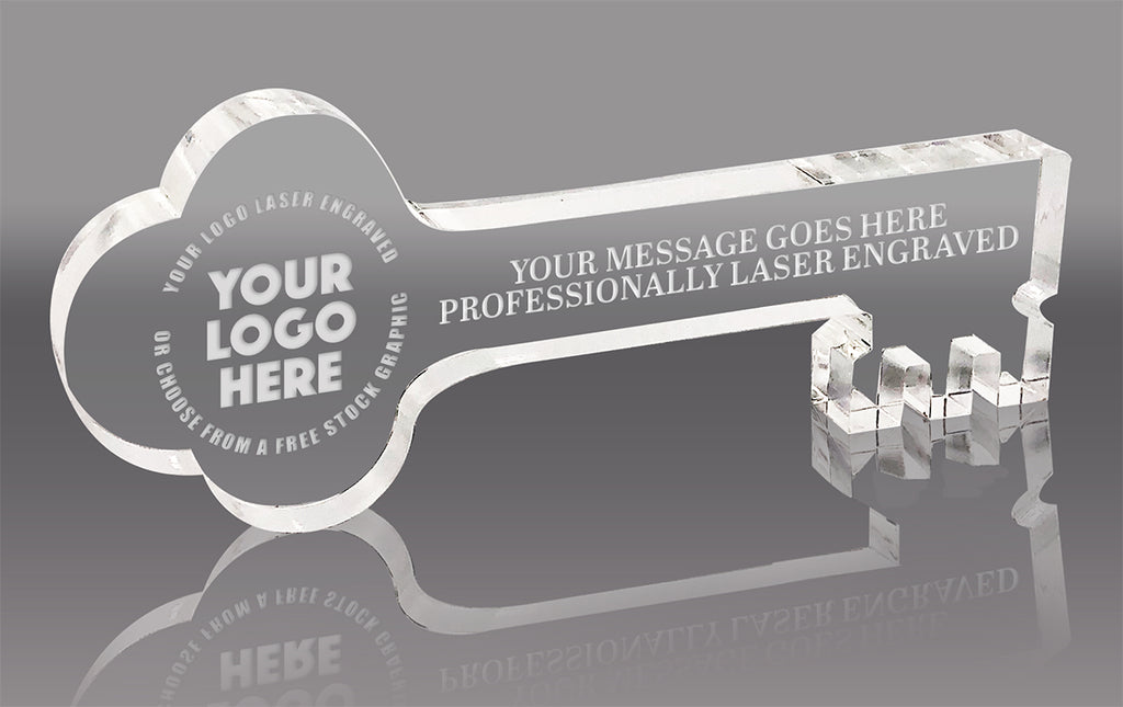 Key to the City Acrylic Award- 8 inch [AKEY-8-Q]