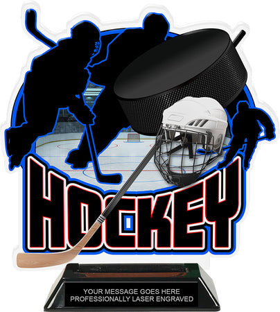 Hockey Colorix-T Acrylic Trophy- 8.25 inch [TACR8-HK-Q]