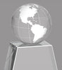 Crystal Globe Award - 6.375 inch [C037GLB]
