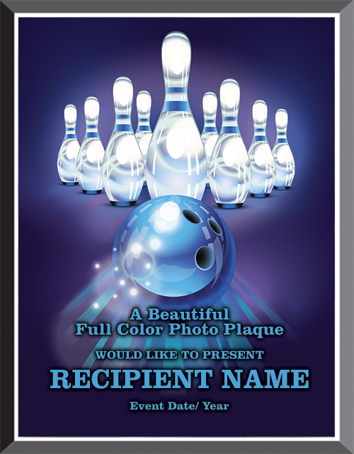 Bowling Graphix Plaque [PGFX57-BW]