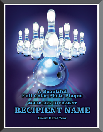 Bowling Graphix Plaque [PGFX57-BW]