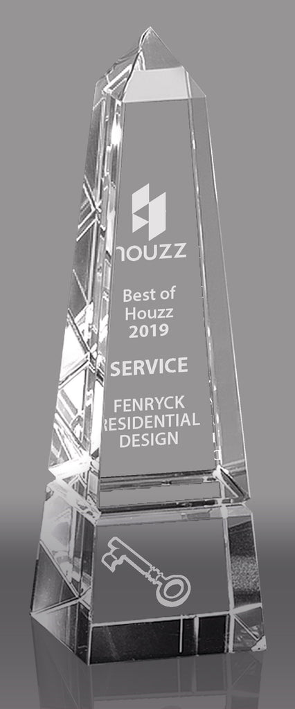 Crystal Groove Obelisk Award - 8.5 inch [CM31OB-8]