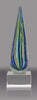 Multi-Colored Teardrop Art Glass Award 8.25