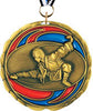 Martial Arts Epoxy Color Medal - Gold [MEC2-MA-G]