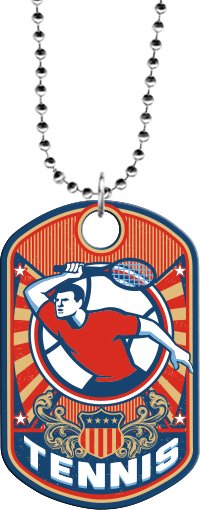 Tennis Monster Dog Tag [DTXL-TN]