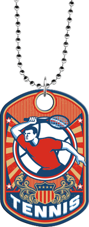Tennis Monster Dog Tag [DTXL-TN]