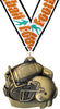 Football Sculpted 3D Medal [M25G-FB]