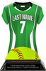 Softball Jersey Colorix-T Acrylic Trophy- Green [TACR7-JSY-SB-GRN-Q]