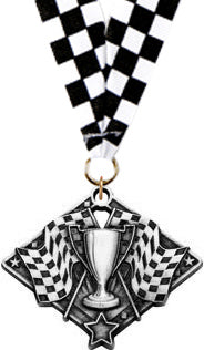 Racing Diamond Star Medal - Silver [MDS2-RC]