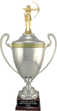 Silver Plated Italian Cup with Figure [TCM9646]