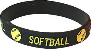 Softball Silicone Wrist Band [BJTB-SB]