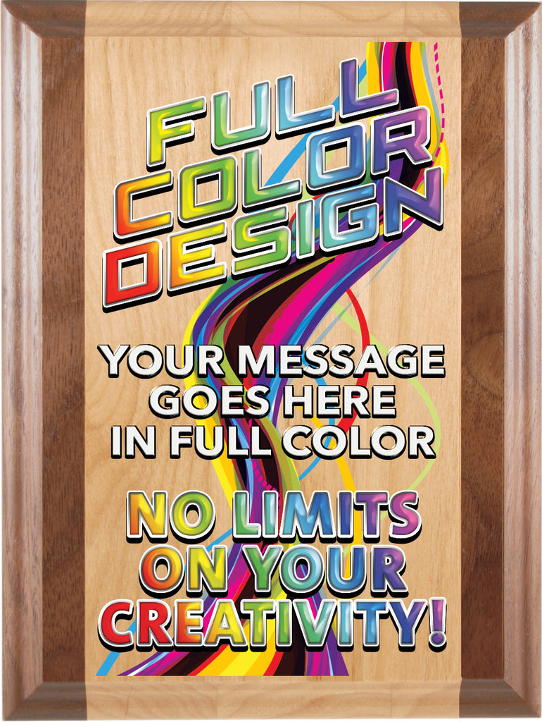 Alder Plus Full Color Plaque- 8x10 inch [PJAW-810-FC]