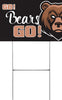 Bear Mascot Yard Sign - 18 x 12 inch [YS1812-MSCT-BEAR]
