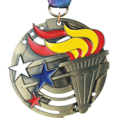2.75" Victory Dimensional Color Medal [M3EM-VY]